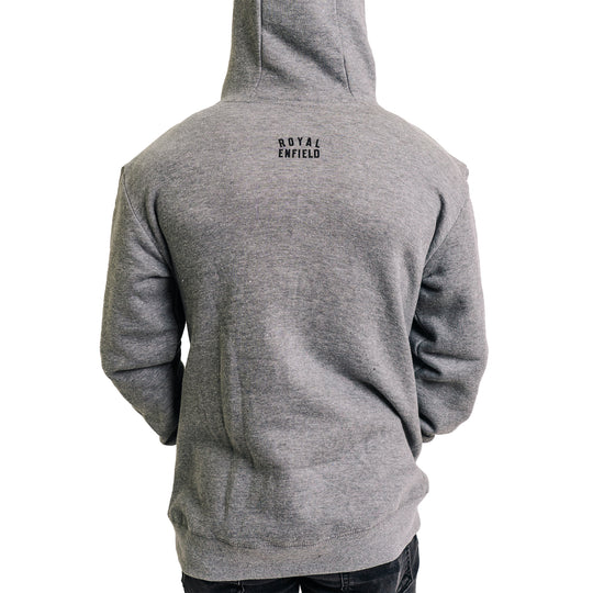 Long Sleeve: Men's Moto Anatomy Fleece Hooded (gray)