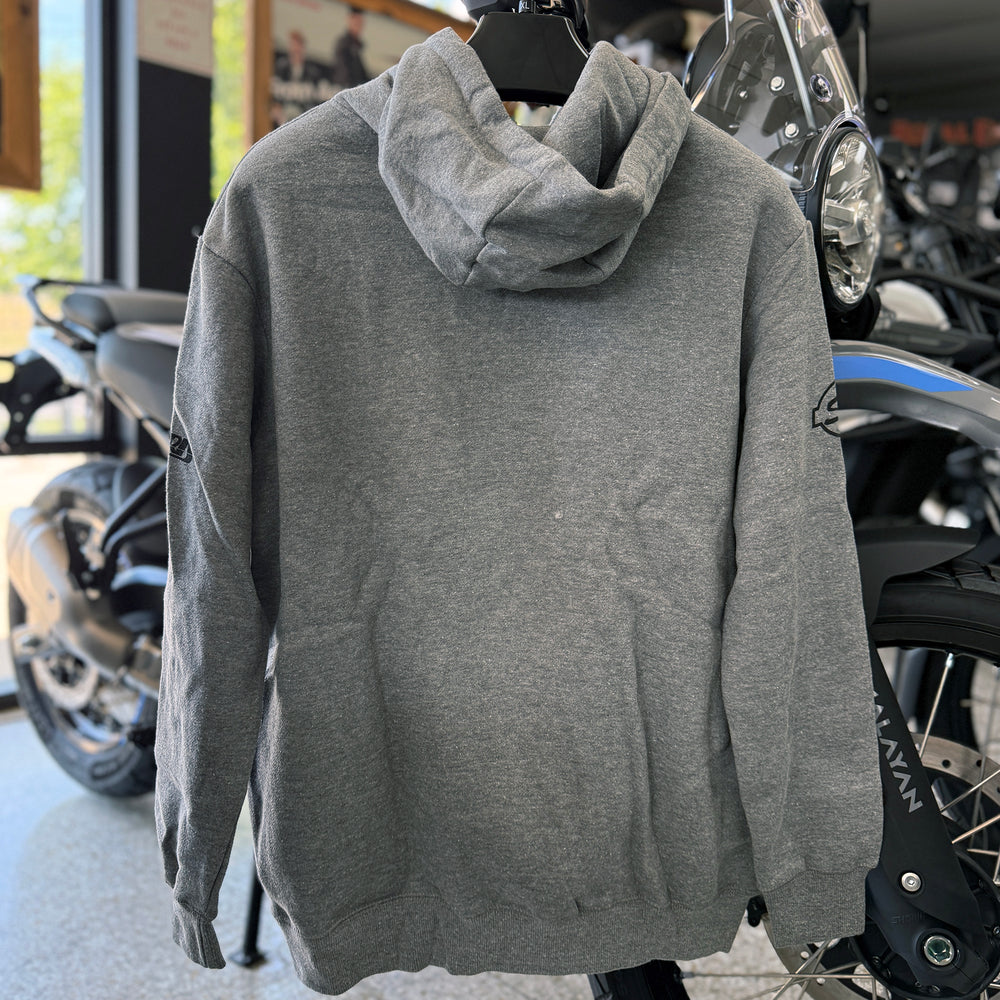 Long Sleeve: Men's Moto Anatomy Fleece Hooded (gray)