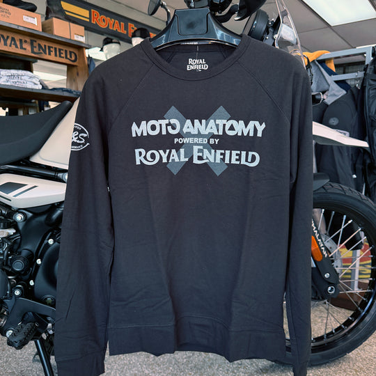 Long Sleeve: Men's Moto Anatomy Terry Crew (black)