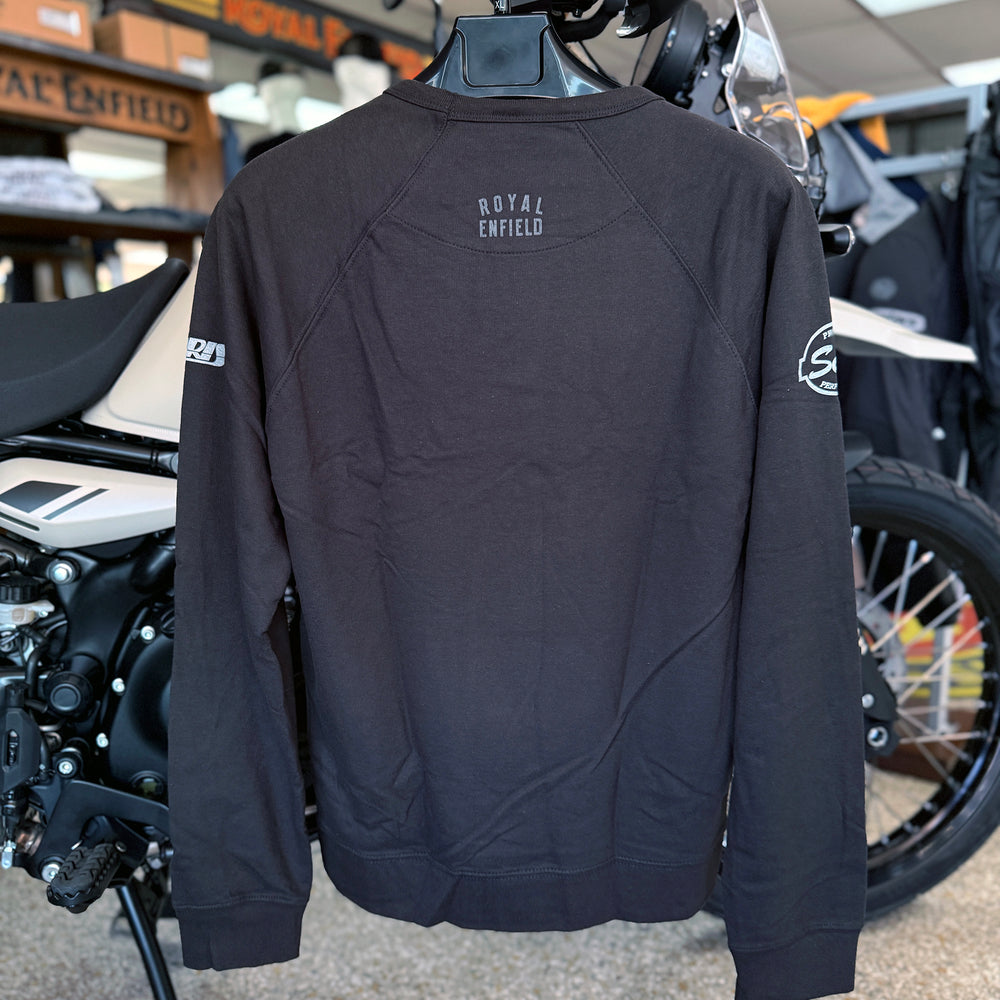 Long Sleeve: Men's Moto Anatomy Terry Crew (black)