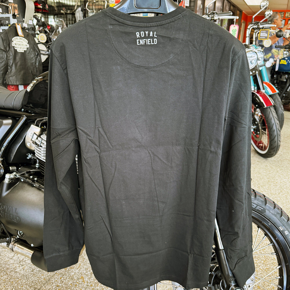 Long Sleeve: Men's Royal Enfield Motorcycles (black)