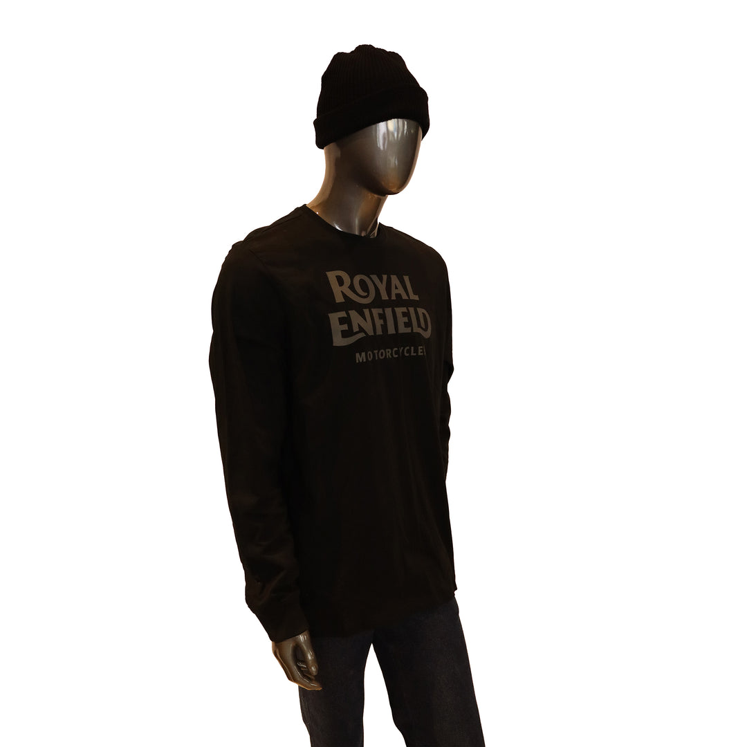 Long Sleeve: Men's Royal Enfield Motorcycles (black)