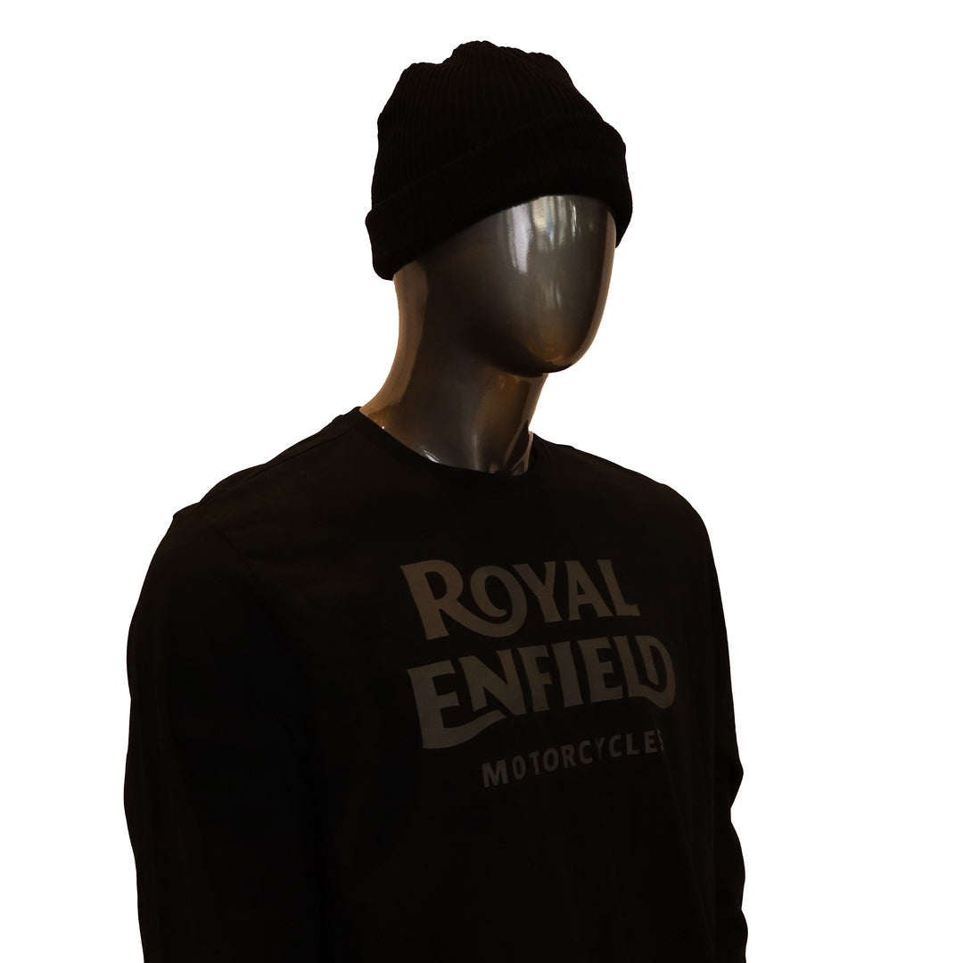 Long Sleeve: Men's Royal Enfield Motorcycles (black)