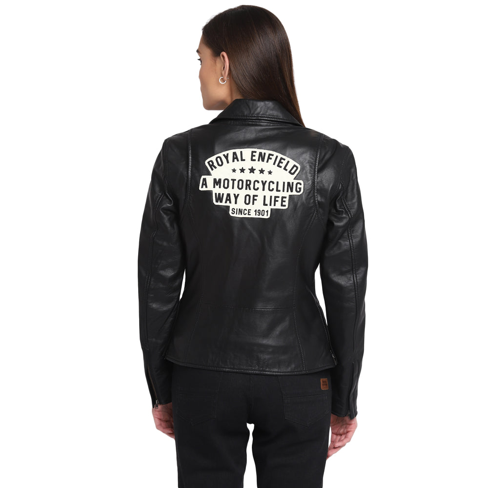 Jacket: Women's Leather Jacket (black)