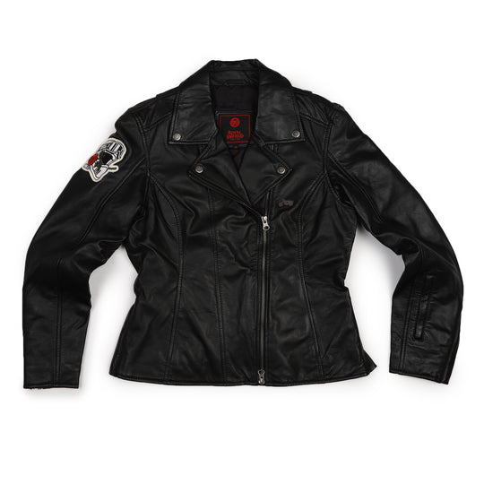 Jacket: Women's Leather Jacket (black)