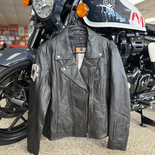 Jacket: Women's Leather Jacket (black)