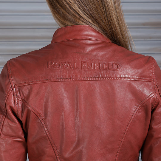Jacket: Women's Leather Jacket (red)