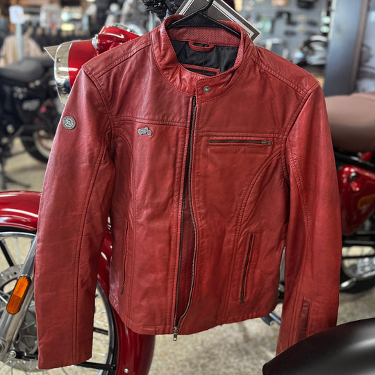 Jacket: Women's Leather Jacket (red)