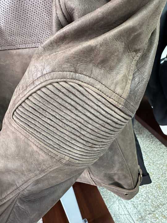 Royal Enfield Classic Leather Jacket Brown Elbow View