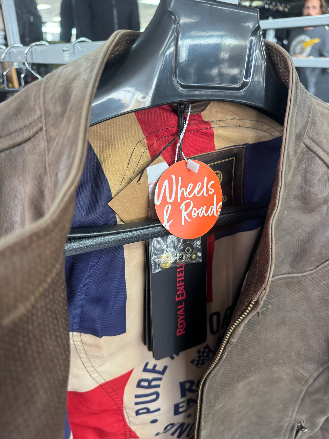 Royal Enfield Classic Leather Jacket Brown Inside View 3