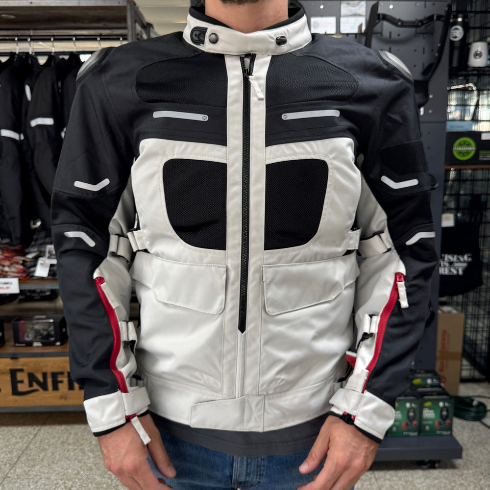 Royal Enfield Jacket: CrossRoader Jacket (Light Gray)