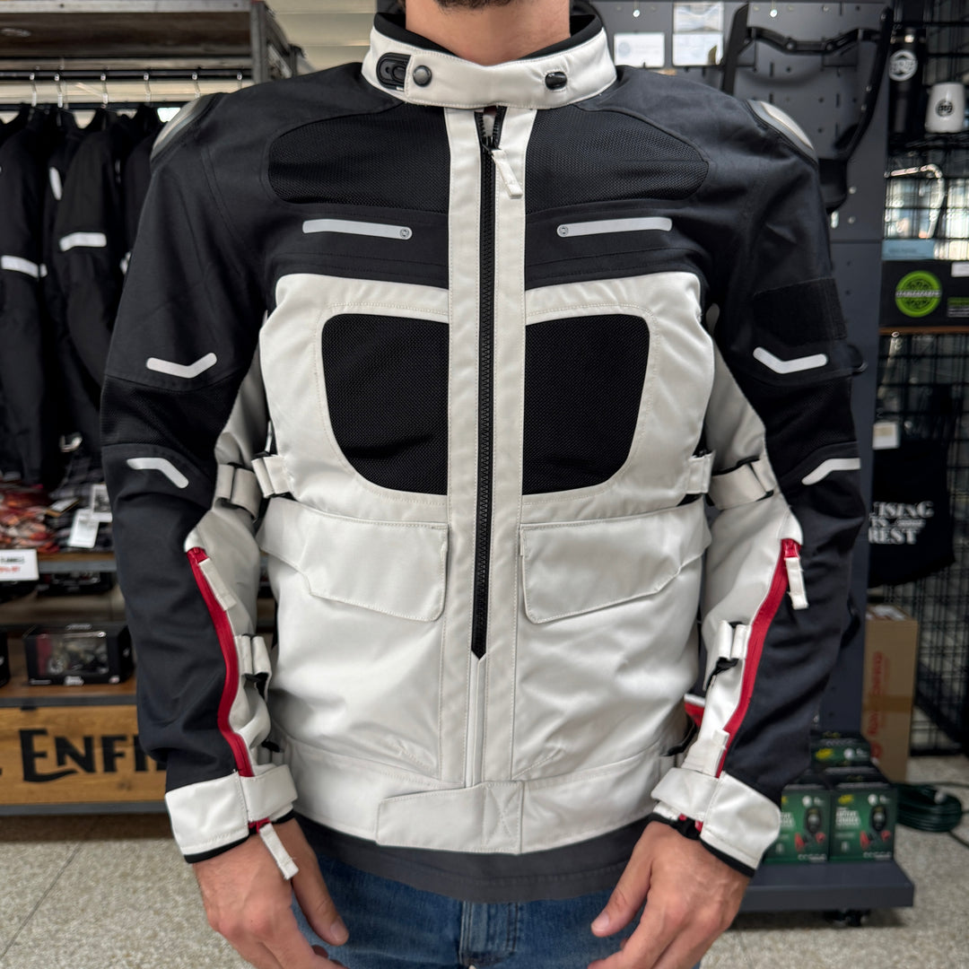 Royal Enfield Jacket: CrossRoader Jacket (Light Gray)