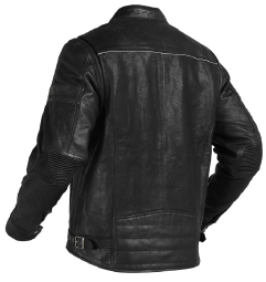 Jacket: Classic Leather Jacket (Black)