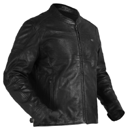 Jacket: Classic Leather Jacket (Black)