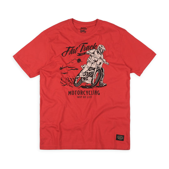 T-Shirt: Flat-Track Fun (red)