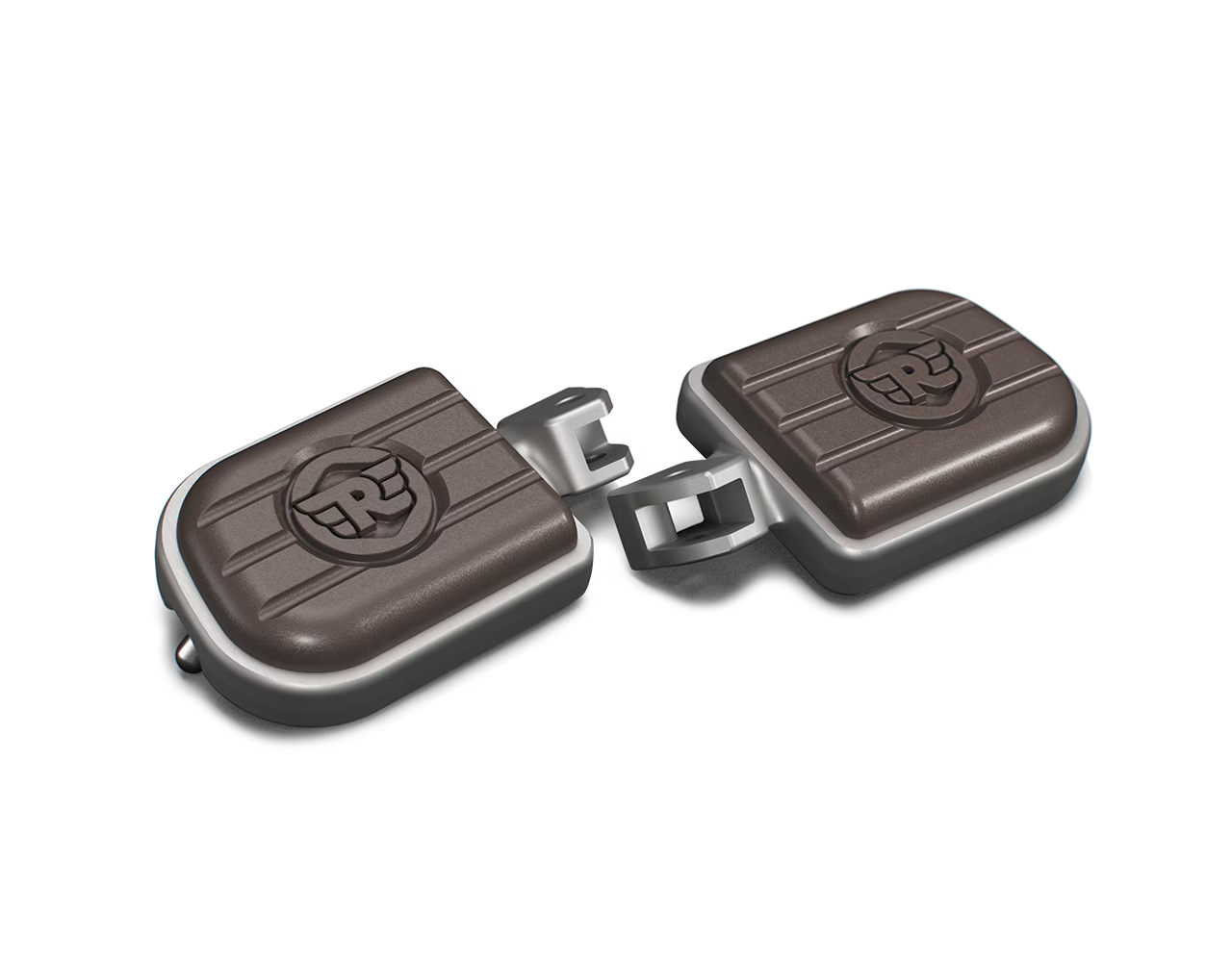Royal Enfield Deluxe Footpegs (Brown & Silver) kxa00181