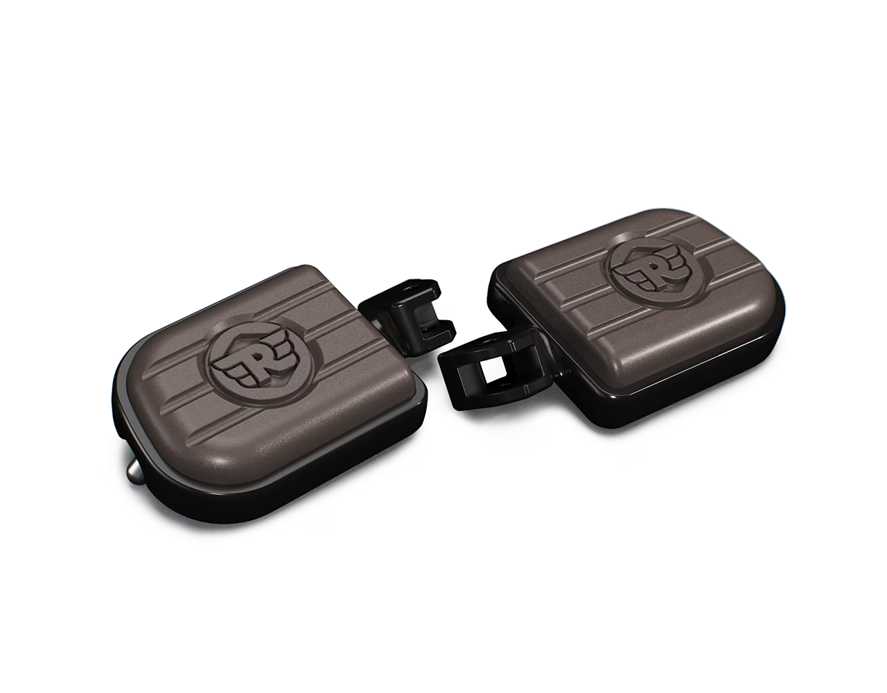 Royal Enfield Deluxe Footpegs (Brown & Black) kxa00182
