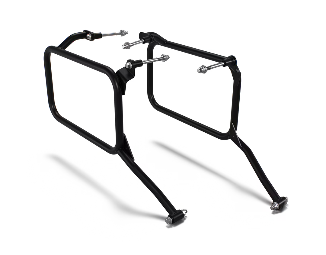 Royal Enfield Adventure Pannier Rails (Black) - Genuine Motorcycle Accessory KXA00432