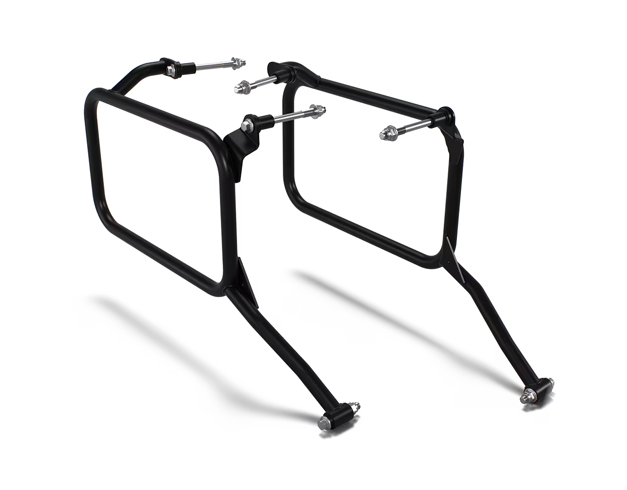 Royal Enfield Adventure Pannier Rails (Black) - Genuine Motorcycle Accessory KXA00432
